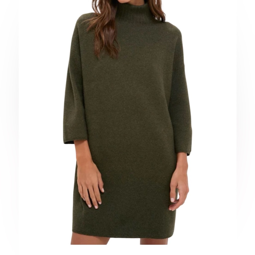 Pomander Place NWT Moss Green Vivianne Dress Olive Size S - Picture 2 of 8